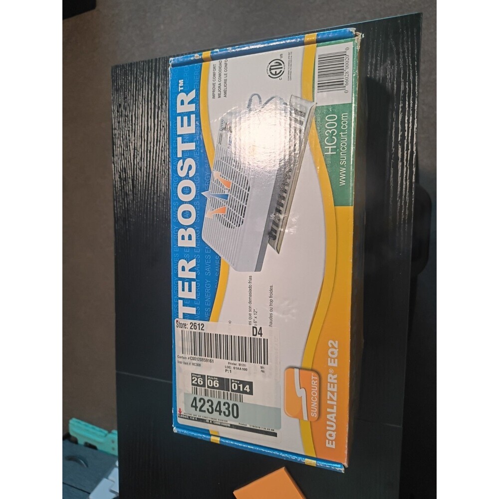 Suncourt White HC300 Register Fan Booster